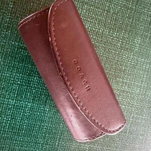 Coach Brown Leather Cosmetic Case